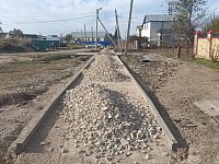 В Ершове продолжается строительство тротуаров и пешеходных дорожек