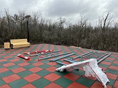 В Ершове продолжается благоустройство сквера на улице Лесхозная