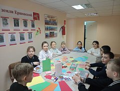 Ершовские ребята поучаствовали в мастер-классе «Открытка для мамы»