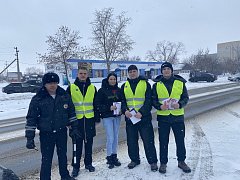 В Ершове прошла акция «Цветы для автоледи!»