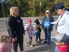 Ребята из ершовского «Тополька» осваивали правила дорожного движения на практике