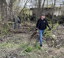 Ершовцы продолжают наводить чистоту в родном городе