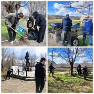 В единстве поколений: ершовские школьники и сельчане привели в порядок памятник воинам ВОВ