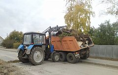 Работы по благоустройству Ершова ведутся в ежедневном режиме