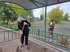 Осень — время субботников: порядок в родном краю поднимает настроение ершовским сельчанам