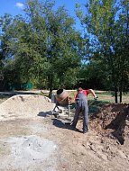 В ершовском парке Пушкина продолжаются работы по благоустройству