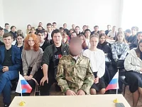 В гости к ершовским студентам пришел участник специальной военной операции
