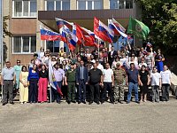 В Ершове состоялся митинг, посвященный отправке гуманитарного груза на СВО