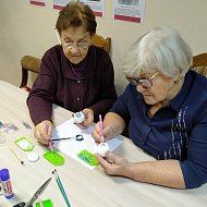 В ершовском «Доброцентре» прошел предновогодний мастер-класс от получателя услуг
