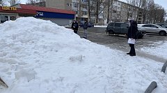 В Ершове провели объезд коммерческих объектов для контроля вывоза снега