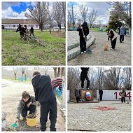 В единстве поколений: ершовские школьники и сельчане привели в порядок памятник воинам ВОВ