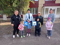 Ребята из ершовского «Тополька» осваивали правила дорожного движения на практике