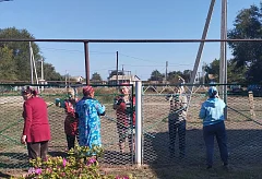 Ершовские сельчане провели субботник на территории мечети