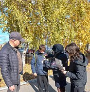 Ершовские старшеклассники приняли участие в профилактических мероприятиях Госавтоинспекции