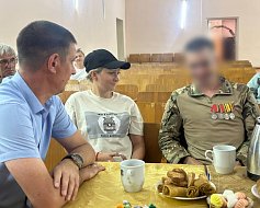 Встреча с участником специальной военной операции состоялась в ершовском селе