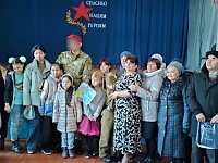 В ершовском селе прошла встреча участника СВО с односельчанами