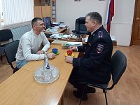 Состоялась рабочая встреча начальника ОМВД России по Ершовскому району и председателя Общественного совета