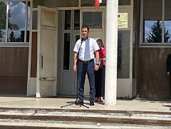 8 августа в Ершове состоялся торжественный митинг в поддержку участников СВО