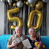 Ершовские получатели социальных услуг отметили золотую свадьбу