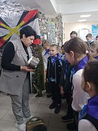 Юные ершовцы с интересом познакомились с экспонатами на выставке «На переломе эпох»