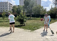 8 августа в Ершове прошел субботник в парке имени Пушкина