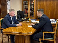 Участник специальной военной операции Сергей Стулов поделился с вице-губернатором Михаилом Исаевым планами на будущее