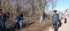 В Ершове многие откликнулись на инициативу губернатора и поучаствовали в субботнике