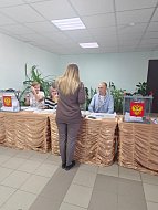 Сегодня в Ершове проголосовали избиратели, прибывшие в нашу область из новых регионов РФ