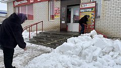 В Ершове провели объезд коммерческих объектов для контроля вывоза снега