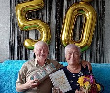 Ершовские получатели социальных услуг отметили золотую свадьбу